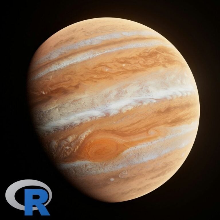 The planet Jupiter