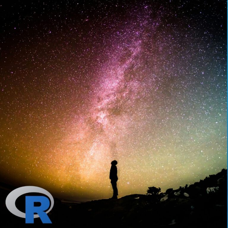 A PERSON staring up at the stars